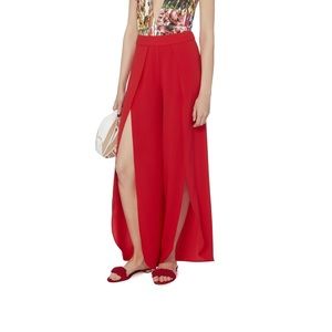 Exclusive for Intermix Red Split Front Pant